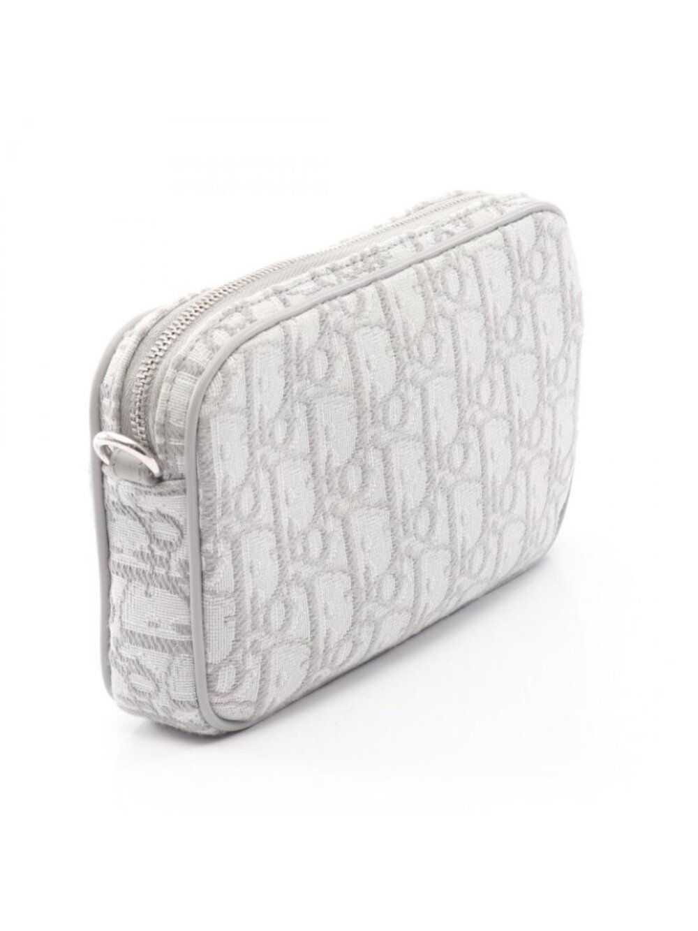 Dior Shoulder Bag Kids Multi Function Small White Oblique Gray Canvas - Picture 2 of 8